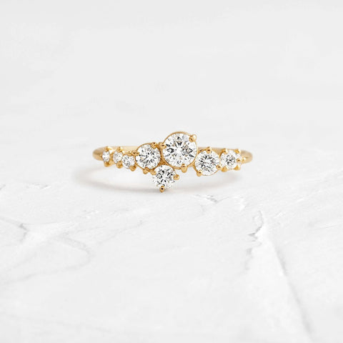 Moissanite D Color Round Cut Unique Band For Women