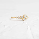 Moissanite D Color Round Cut Unique Band For Women