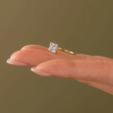VVS1 Moissanite Princess Cut Solitaire Engagement Ring
