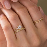 Moissanite VVS1 Princess Cut Five Stone Engagement Ring
