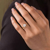 Five Stone Round Cut Moissanite Engagement Ring