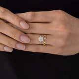 Radiant Cut Five Stone Moissanite Engagement Ring