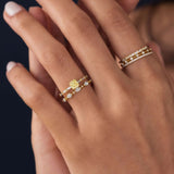 D Color Moissanite Round & Marquise Cut Wedding Band