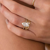 Marquise Cut Fluency Moissanite Wedding Proposal Ring