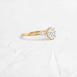 Multi Stone Moissanite Engagement Ring