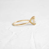 Asscher Cut Solitaire Engagement Ring