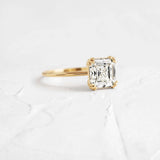 Asscher Cut Solitaire Engagement Ring