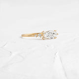 Marquise Cut Moissnaite Vintage Engagement Ring