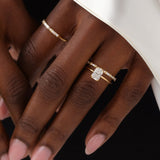 Radiant Cut Solitaire Moissanite Engagement Ring