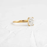 Radiant Cut Solitaire Moissanite Engagement Ring