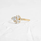Multi Stone Custer Moisssanite Engagement Ring