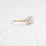 Multi Stone Custer Moisssanite Engagement Ring
