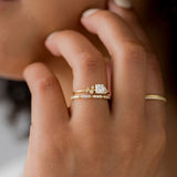 Moissanite Round Cut Full Eternity Wedding Band