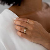 Moissanite VVS1 Vintage Asscher Cut Engagement Ring