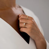 Moissanite Princess Cut Solitaire Engagement Ring
