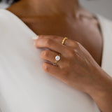Solitaire Round Cut Moissanite D Color Engagement Ring