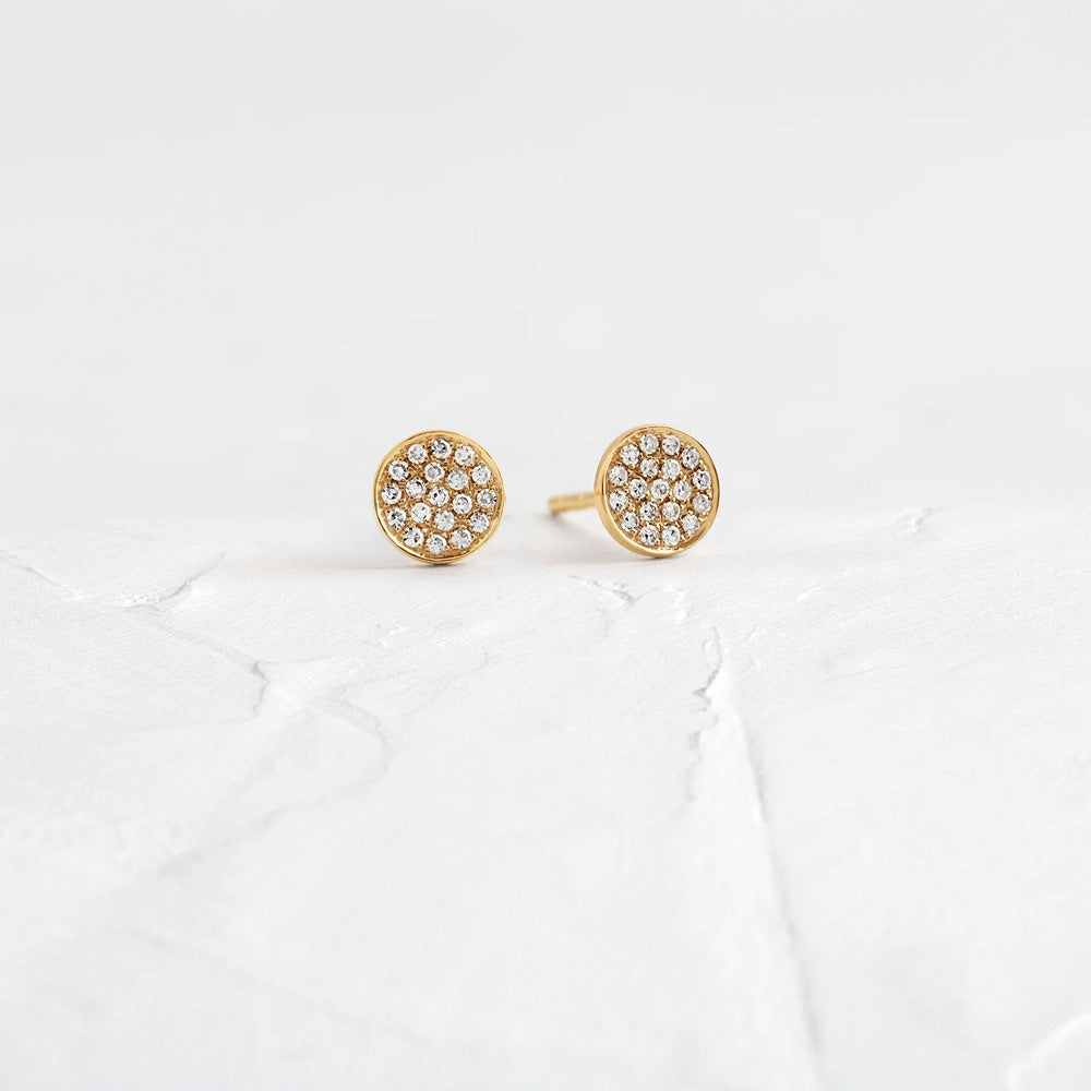 Round Cut D Color Moissanite Stud Earring For Women