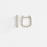 Colorless Moissanite Round Cut Hoop Earring For Women