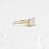 Moissanite Princess Cut Solitaire Engagement Ring