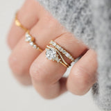 VVS1 Moissanite Vintage Round Cut Engagement Ring
