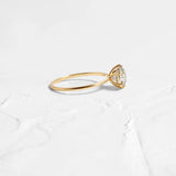 Solitaire Round Cut Moissanite Engagement Ring