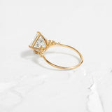Princess Cut Moissanite VVS1 Vintage Engagement Ring