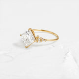Princess Cut Moissanite VVS1 Vintage Engagement Ring