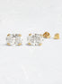 Oval Cut Stud Back Moissanite Earrings For Women