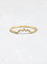 Colorless Round Cut Moissanite Unique Wedding Band