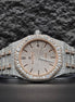 Black Stick Dual Tone Moissanite Stylish Watch