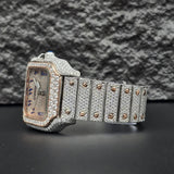 Square Dial Luxury Moissanite Men’s Watch
