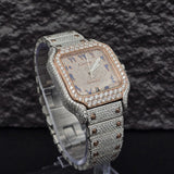 Square Dial Luxury Moissanite Men’s Watch