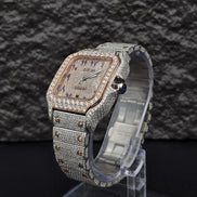 Square Dial Luxury Moissanite Men’s Watch