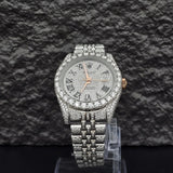 Roman Numeric Elegant Automatic Moissanite Wrist Watch