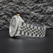Roman Numeric Elegant Automatic Moissanite Wrist Watch