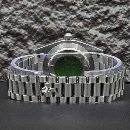 Green Color Moissanite Diamond Classic Watch
