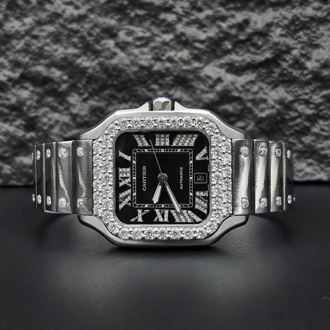 Automatic Movement Moissanite Wrist Fashion Watch