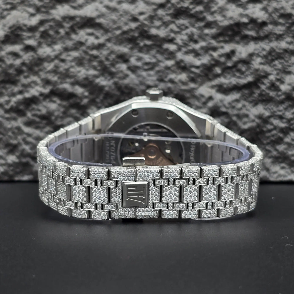 Exquisite Fully Moissanite Diamond Iced Out Wrist Watch