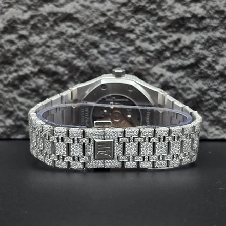 Exquisite Fully Moissanite Diamond Iced Out Wrist Watch