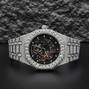 Luxury Iced Out Moissanite Automatic Watch