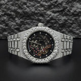 Luxury Iced Out Moissanite Automatic Watch