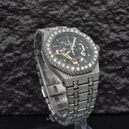 Luxury Iced Out Moissanite Automatic Watch