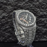 Luxury Iced Out Moissanite Automatic Watch