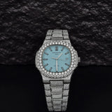 Trendy Style Full Moissanite Diamond Automatic Watch