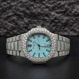 Trendy Style Full Moissanite Diamond Automatic Watch