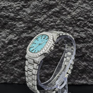 Trendy Style Full Moissanite Diamond Automatic Watch