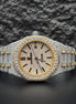 Black Stick Dial Dual Tone Stylish Watch