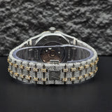 Black Stick Dial Dual Tone Stylish Watch