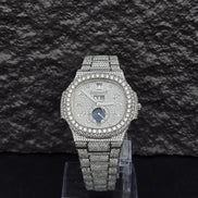 Elegant Look Fully Iced Out Moissanite Hip Hop Watch