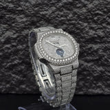 Elegant Look Fully Iced Out Moissanite Hip Hop Watch